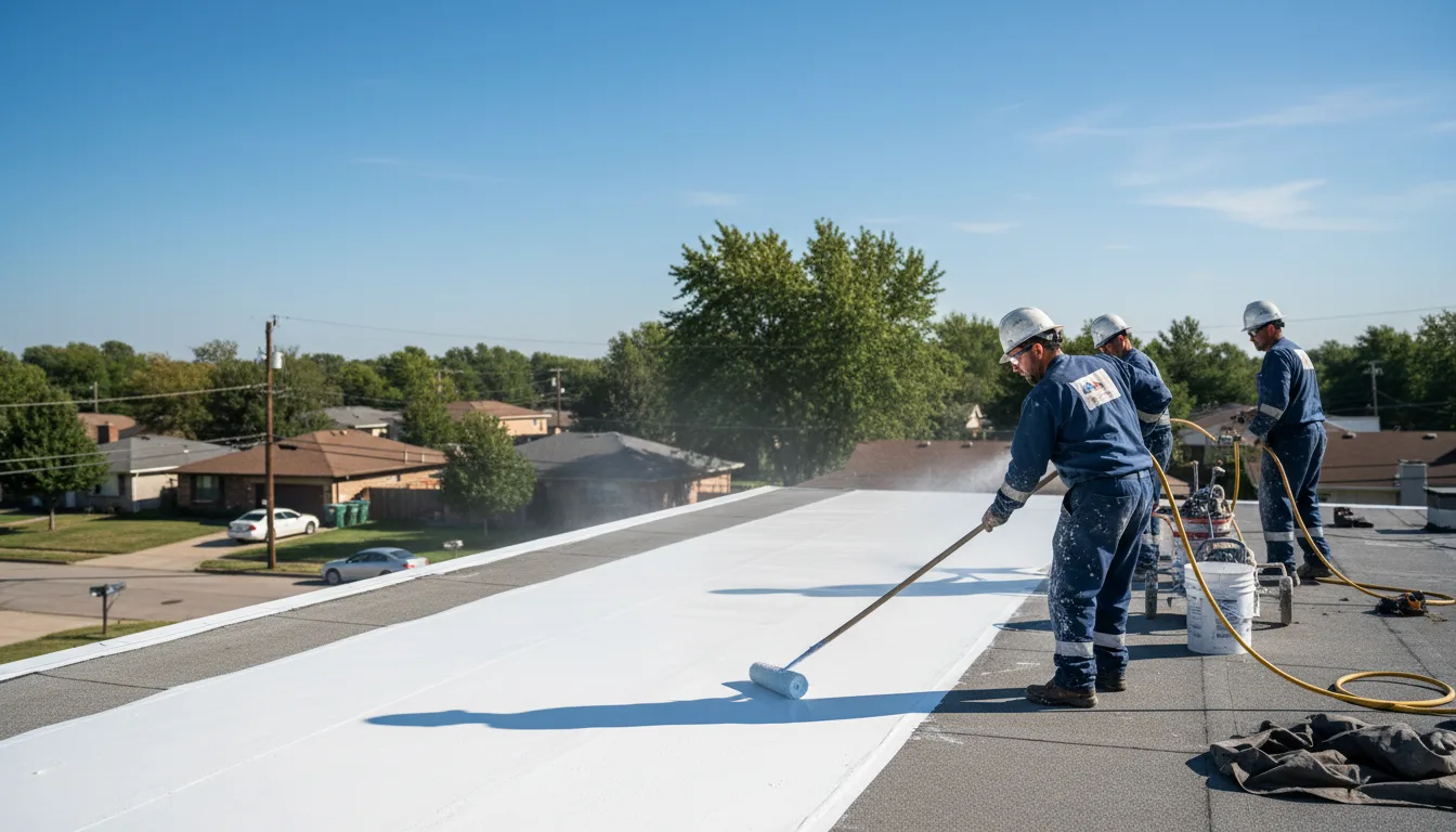 Commercial roof coating in New York, NY near me